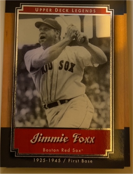 2001 Upper Deck Legends #23 Jimmie Foxx — front