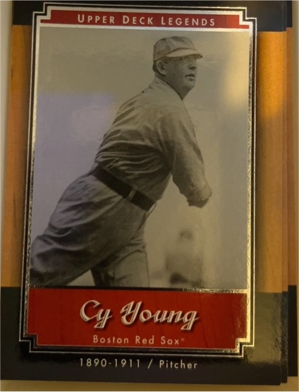 2001 Upper Deck Legends #24 Cy Young Boston Red Sox — front