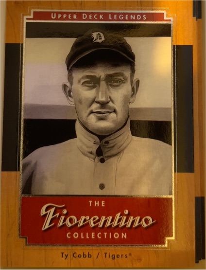 2001 Upper Deck Legends #F5 Ty Cobb The Fiorentino Collection — front