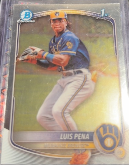 2025 Bowman Chrome #BCP-38 Luis Pena — front