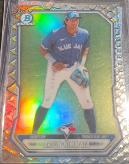 2026 Bowman Chrome #BCP-67 Arjun Nimmala — front