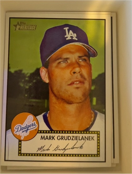 2001 Topps Heritage #184 Mark Grudzielanek — front