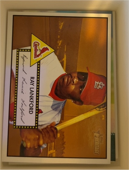 2001 Topps Heritage #173 Ray Lankford — front
