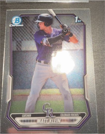 2026 Bowman Chrome #BCP-146 Matt Klein — front