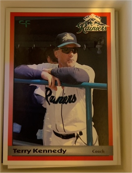 1991 CF Tacoma Rainiers Terry Kennedy Coach — front