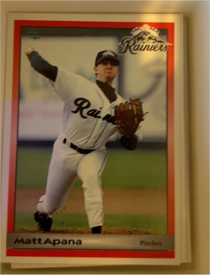 1995 Coastal Forms Tacoma Rainiers #4 Matt Apana — front