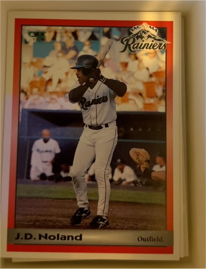 1995 Coastal Forms Tacoma Rainiers #14 J.D. Noland — front