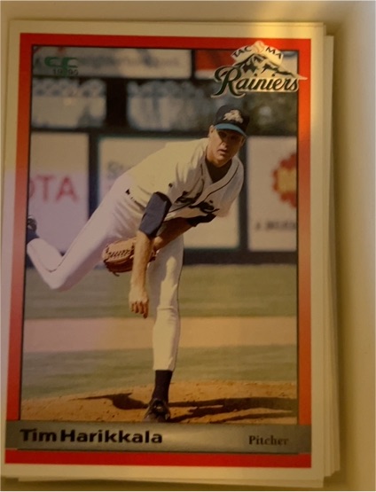1995 Coastal Forms Tacoma Rainiers #8 Tim Harikkala — front