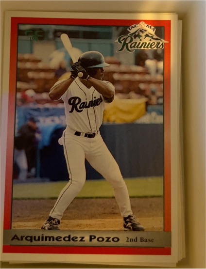 1995 Coastal Forms Tacoma Rainiers #17 Arquimedez Pozo — front
