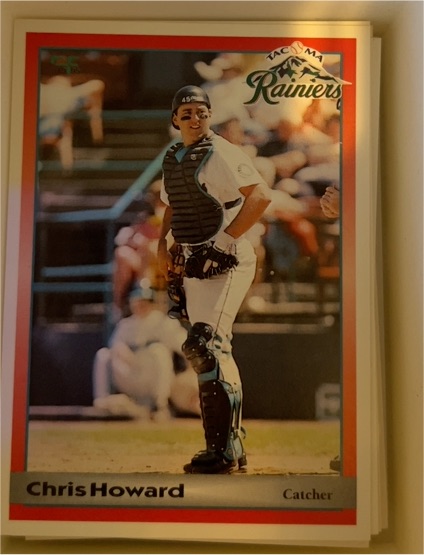 1995 Coastal Forms Tacoma Rainiers #9 Chris Howard — front