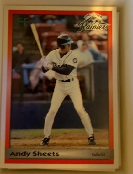 1995 Coastal Forms Tacoma Rainiers #20 Andy Sheets — front