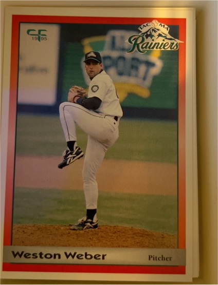 1995 Coastal Forms Tacoma Rainiers #26 Weston Weber — front