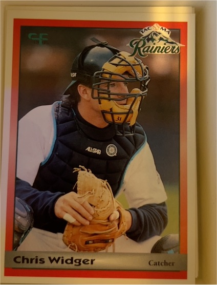 1995 Coastal Forms Tacoma Rainiers #27 Chris Widger — front