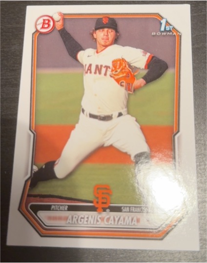 2026 Bowman #BP-114 Argenis Cayama — front