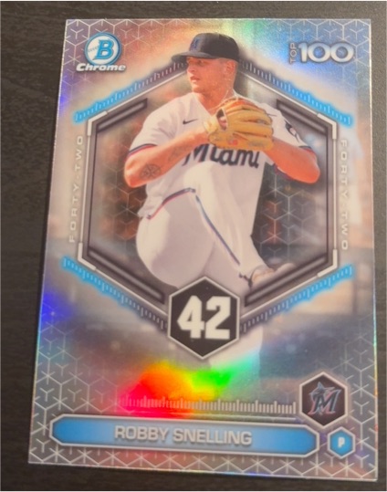 2026 Bowman Chrome Top 100 #BTP-42 Robby Snelling — front