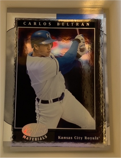 2001 Leaf Certified Materials #105 Carlos Beltran — front