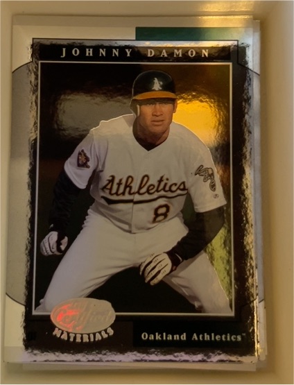 2001 Leaf Certified Materials #62 Johnny Damon — front