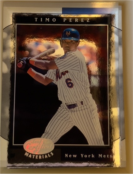 2001 Leaf Certified Materials #106 Timo Perez — front
