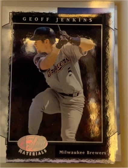 2001 Leaf Certified Materials #69 Geoff Jenkins — front