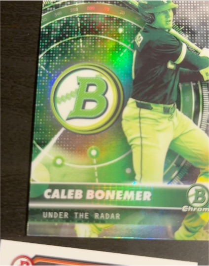 2026 Bowman #UR-18 Caleb Bonemer Under the Radar — front