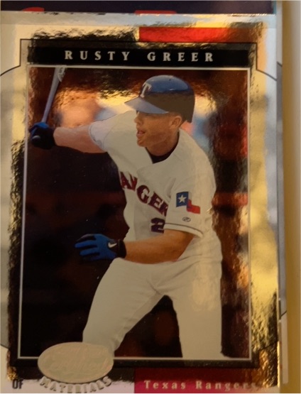 2001 Leaf Certified Materials #89 Rusty Greer — front