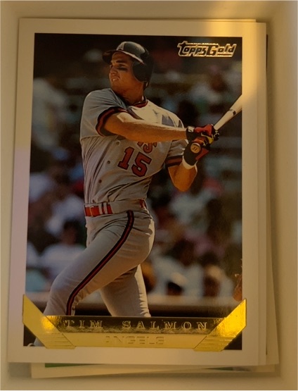 1993 Topps Gold #20 Tim Salmon — front