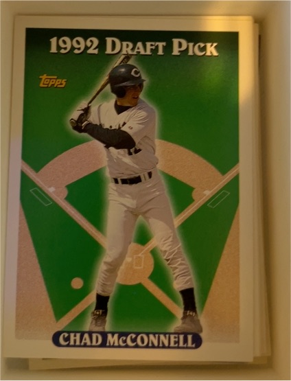 1993 Topps #161 Chad McConnell 1992 Draft Pick — front
