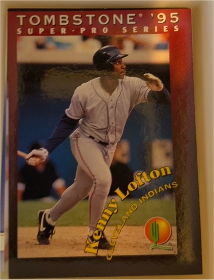 1995 Tombstone Pizza Super-Pro Series #11 Kenny Lofton — front