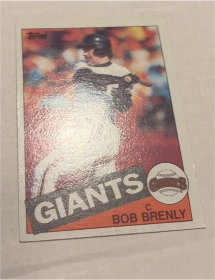 1985 Topps #215 Bob Brenly — front