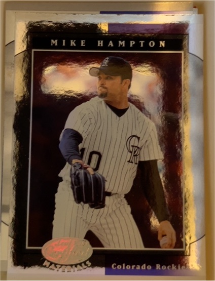 2001 Leaf Certified Materials #67 Mike Hampton — front