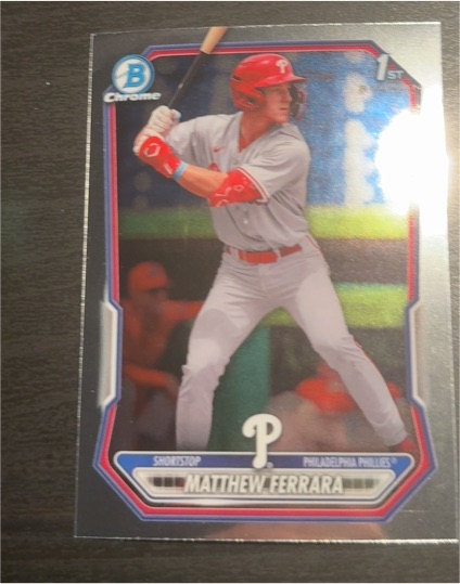 2026 Bowman Chrome #BCP-110 Matthew Ferrara — front