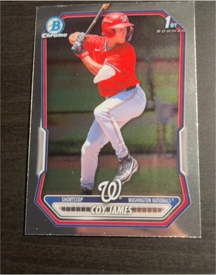 2026 Bowman Chrome #BCP-33 Coy James — front