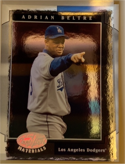 2001 Leaf Certified Materials #56 Adrian Beltre — front