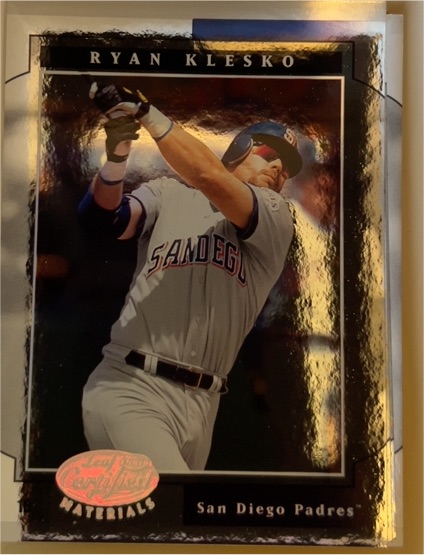 2001 Leaf Certified Materials #72 Ryan Klesko — front