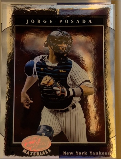2001 Leaf Certified Materials #96 Jorge Posada — front
