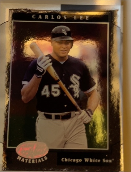 2001 Leaf Certified Materials #93 Carlos Lee — front