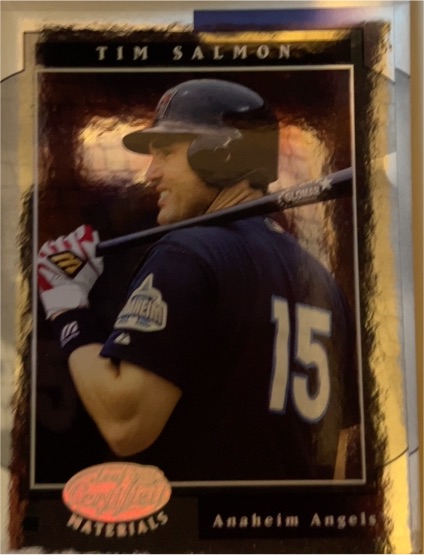 2001 Leaf Certified Materials #97 Tim Salmon — front