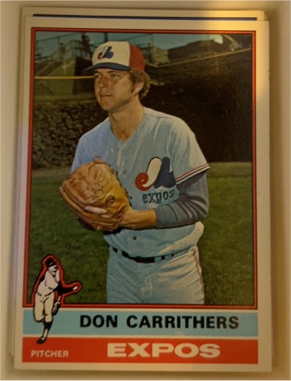 1976 Topps #312 Don Carrithers Montreal Expos — front