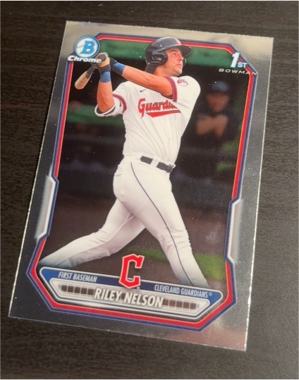 2026 Bowman Chrome #BCP-124 Riley Nelson — front