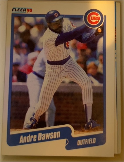 1990 Fleer #29 Andre Dawson — front