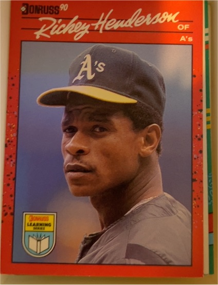 1990 Donruss Learning Series #7 Rickey Henderson — front