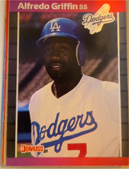1989 Donruss #79 Alfredo Griffin Los Angeles Dodgers — front