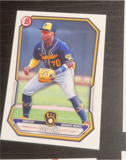 2026 Bowman Baseball Prospects #BP-120 Luis Peña — front