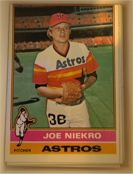 1976 Topps #273 Joe Niekro Houston Astros — front
