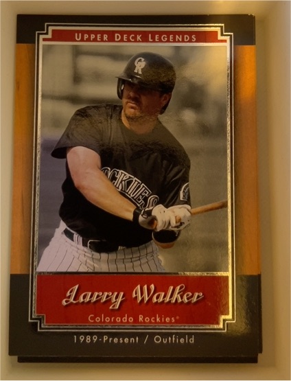 2001 Upper Deck Legends #89 Larry Walker — front