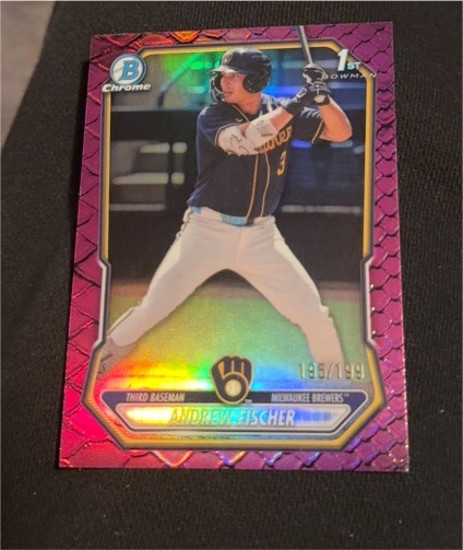 2026 Bowman Chrome #BCP-149 Andrew Fischer — front