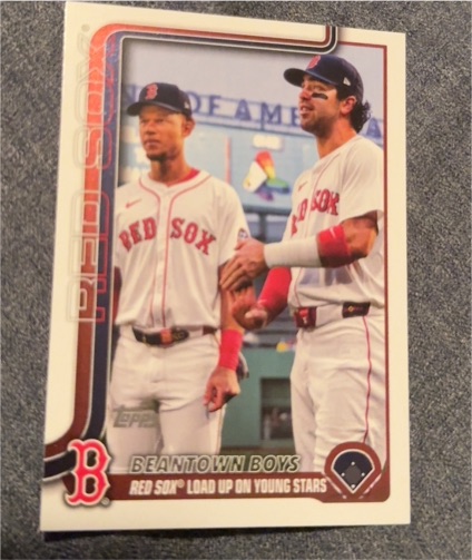 2025 Topps Update #US241 Beantown Boys (Marcelo Mayer / Kristian Campbell) — front