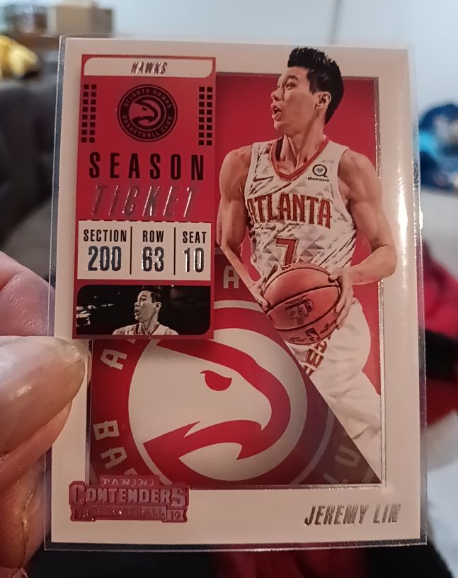 2018-19 Panini Contenders Season Ticket #2 Jeremy Lin — front
