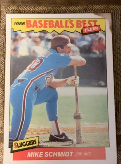 1986 Fleer Baseball's Best #33 Mike Schmidt — front