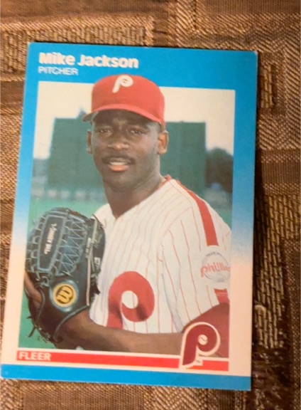 1987 Fleer Update #U-48 Mike Jackson — front
